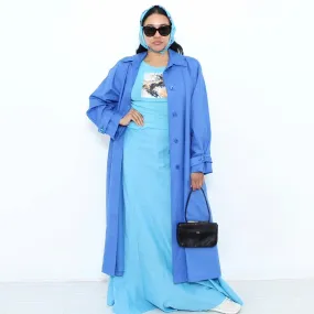 1990s Blue Trenchcoat