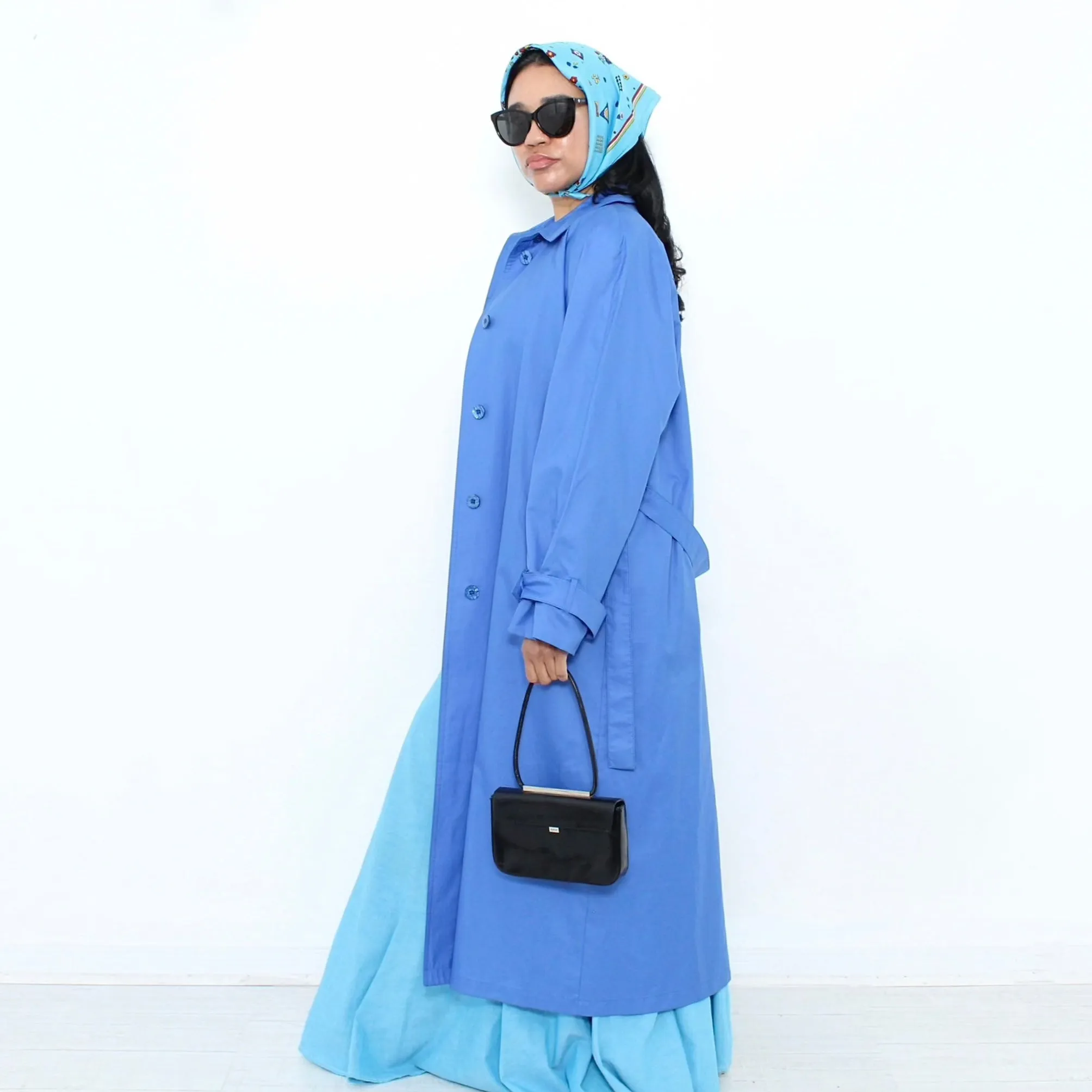 1990s Blue Trenchcoat