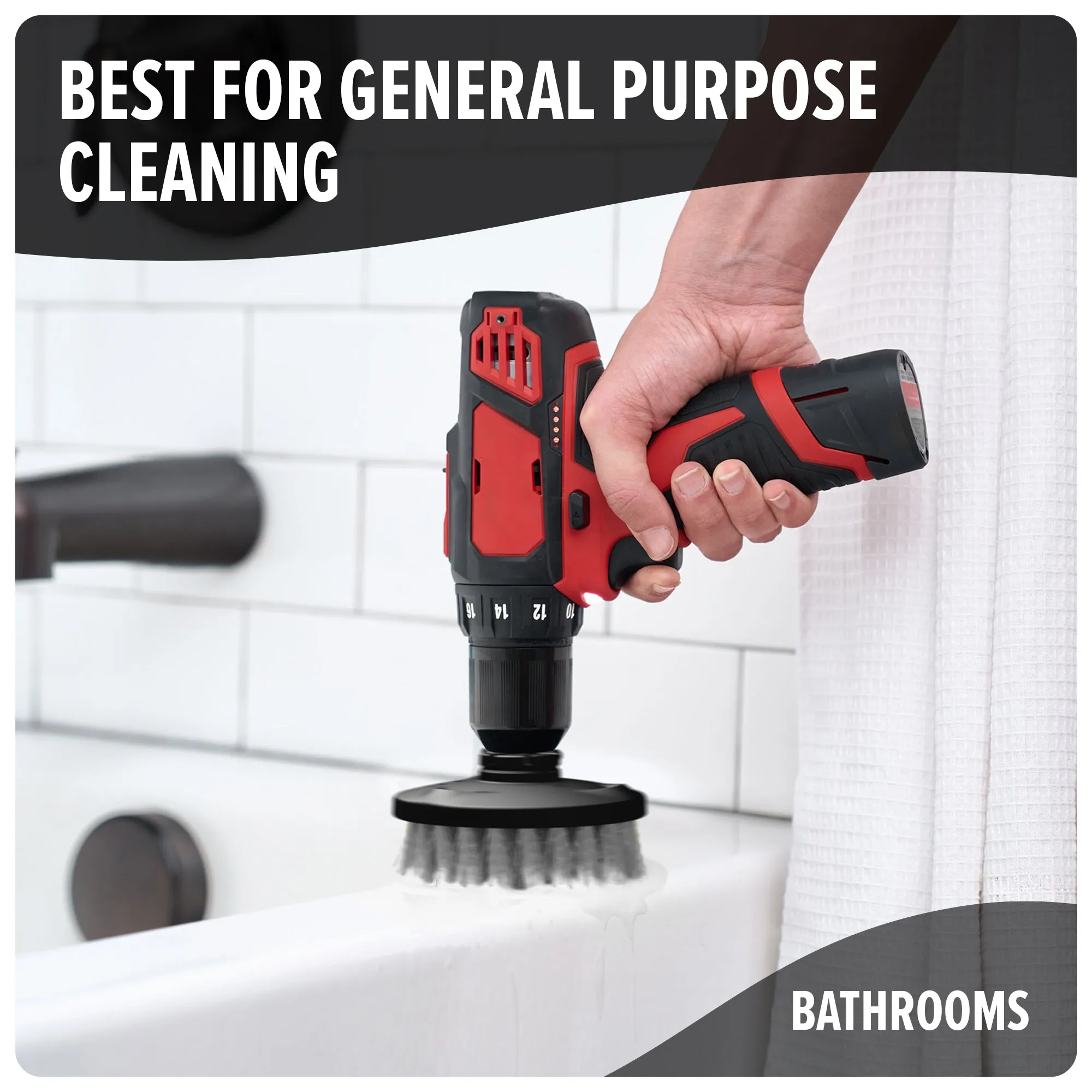 8-Volt Handheld Scrubber   Scrubber Brush Multi-Pack