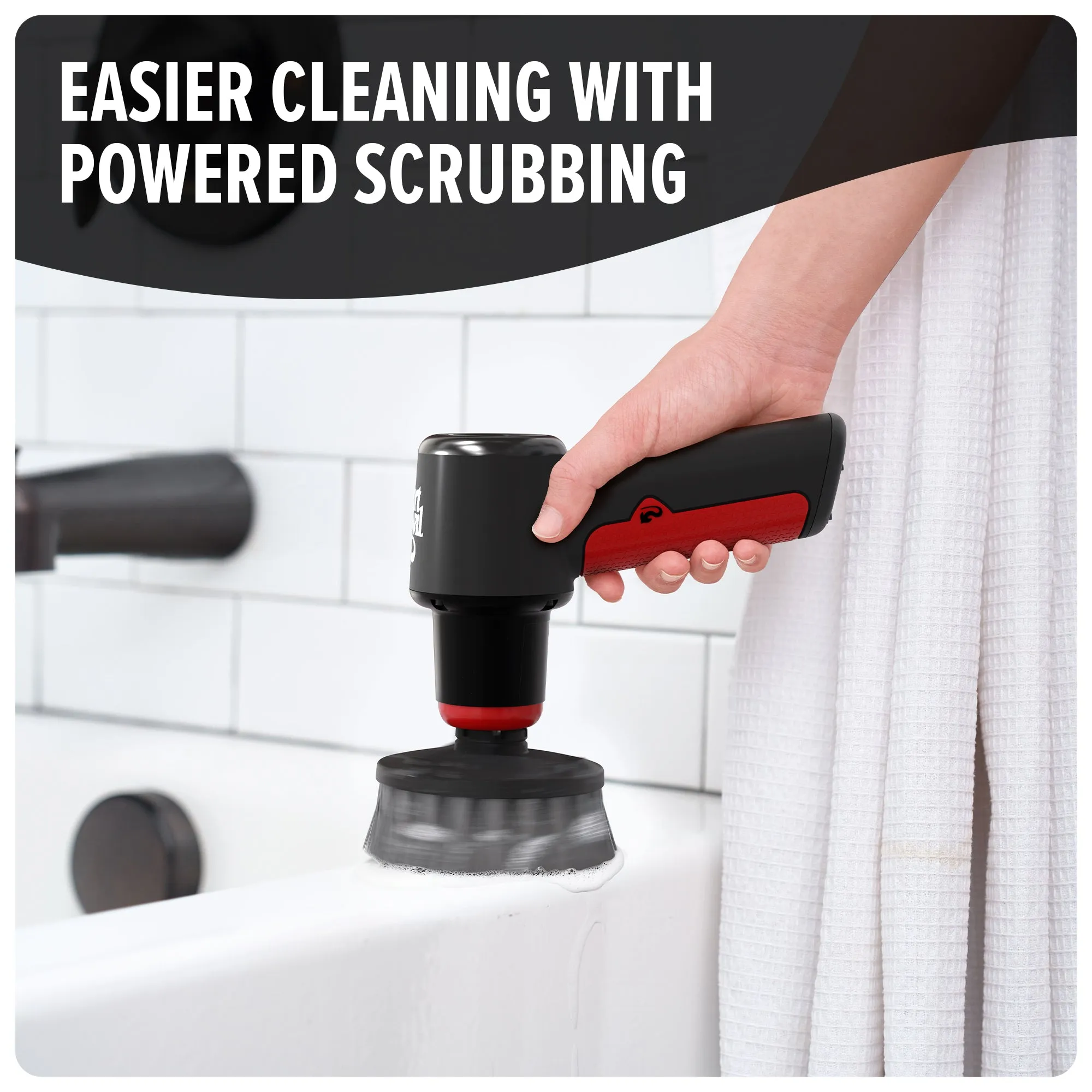 8-Volt Handheld Scrubber   Scrubber Brush Multi-Pack