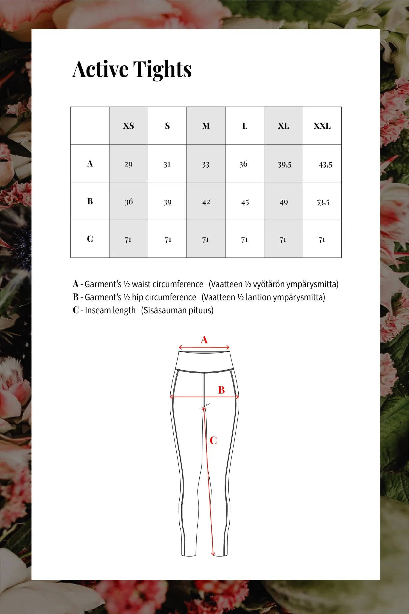 Active Tights, Black Anemone