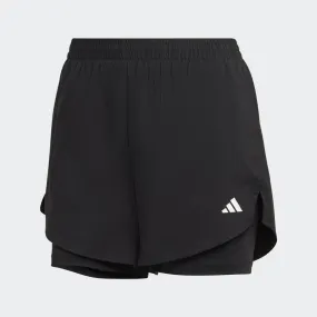 ADIDAS AEROREADY MADE FOR TRAINING MINIMAL TWO-IN-ONE SHORTS - HN1044