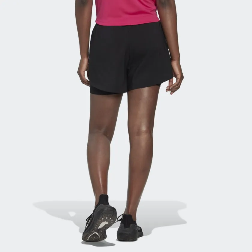 ADIDAS AEROREADY MADE FOR TRAINING MINIMAL TWO-IN-ONE SHORTS - HN1044