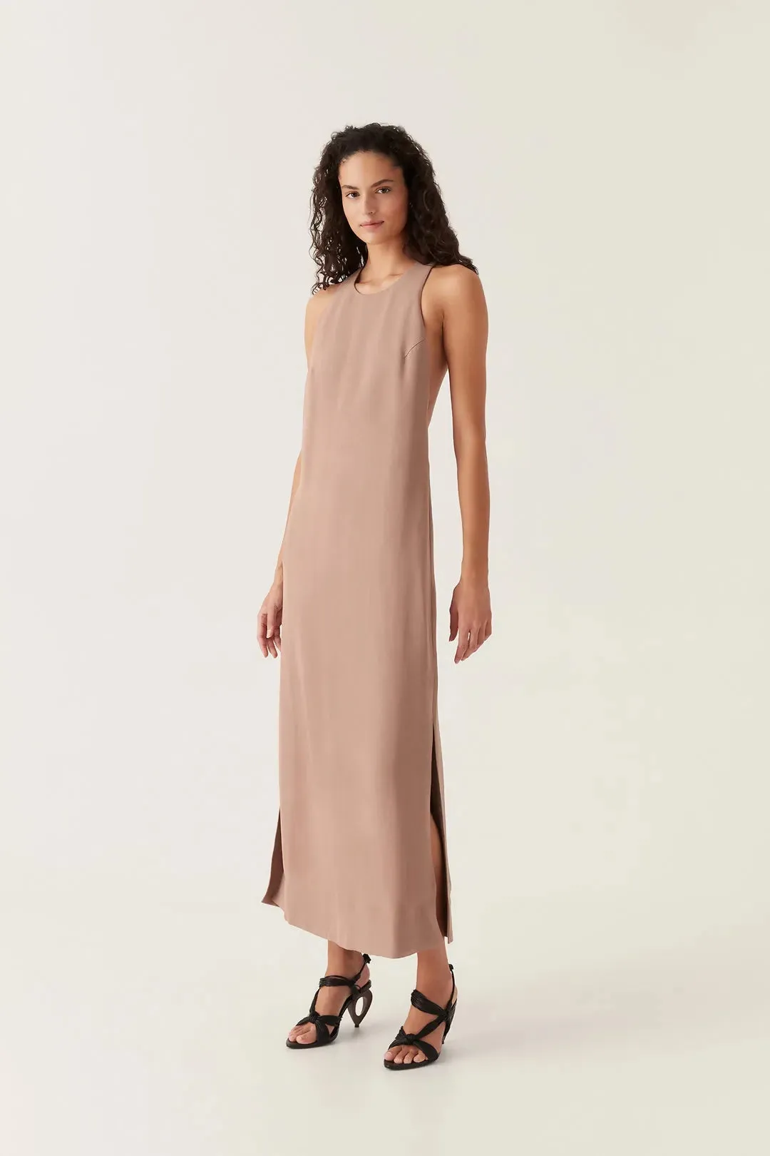 Aje Intrigue Twist Back Midi Dress 10