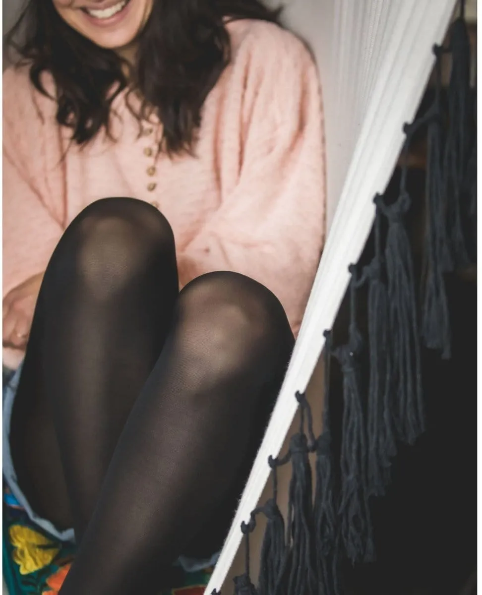 Albertina Semi-Opaque Recycled Tights Black