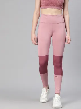 Alcis Women Colourblocked Ankle Length Training Tights