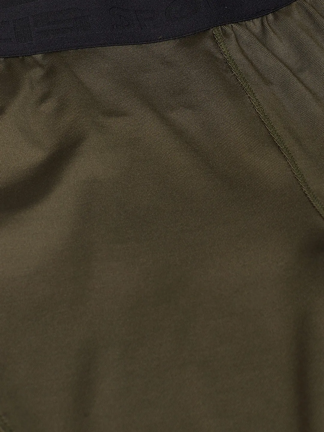 Alcis Women Olive Green Solid Knitted Running Tights