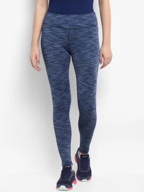 Alcis Women Patterned Blue Tights