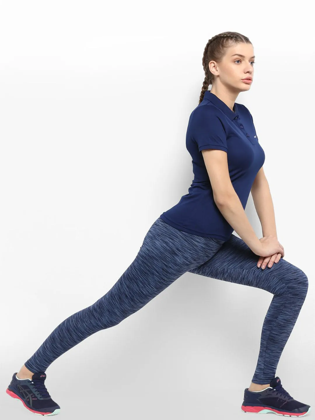 Alcis Women Patterned Blue Tights