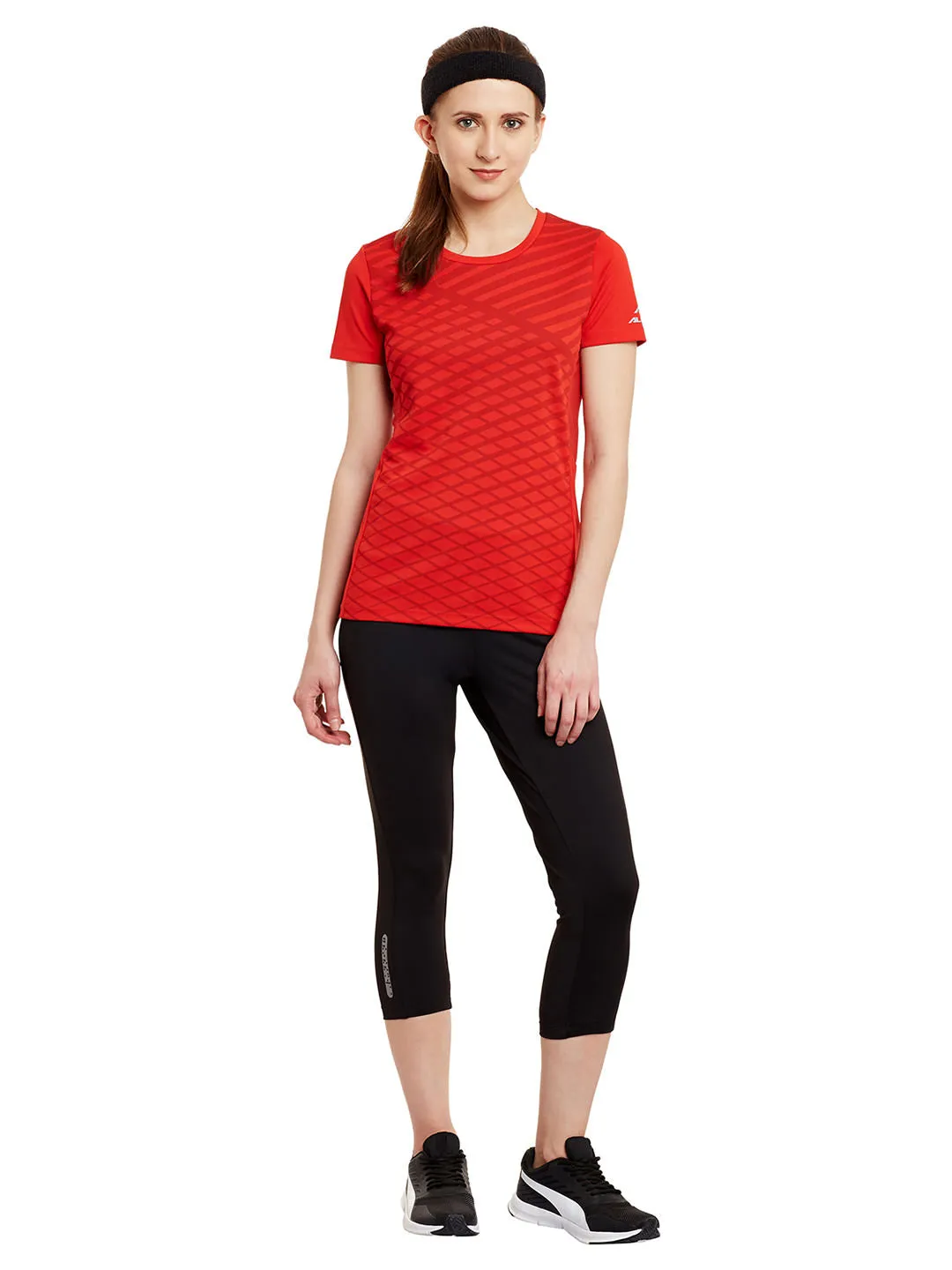 Alcis Women Solid Black Tights