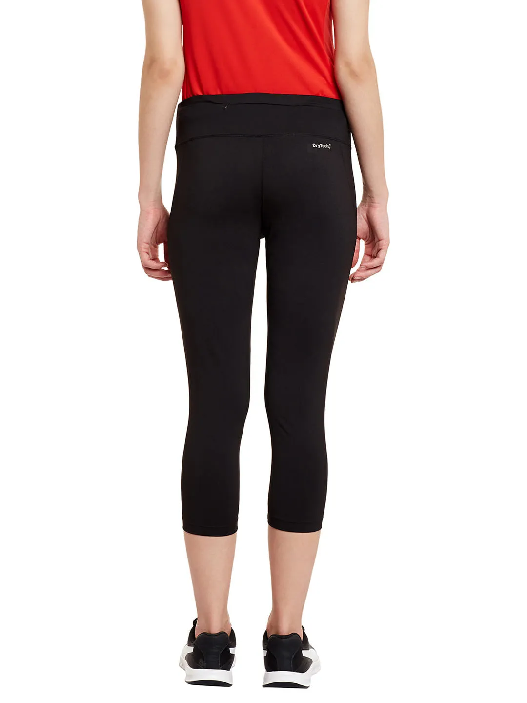 Alcis Women Solid Black Tights