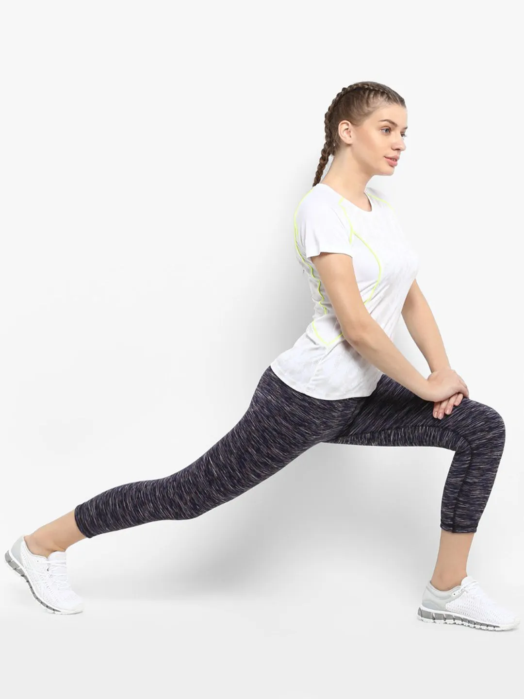 Alcis Women Solid Blue Capri
