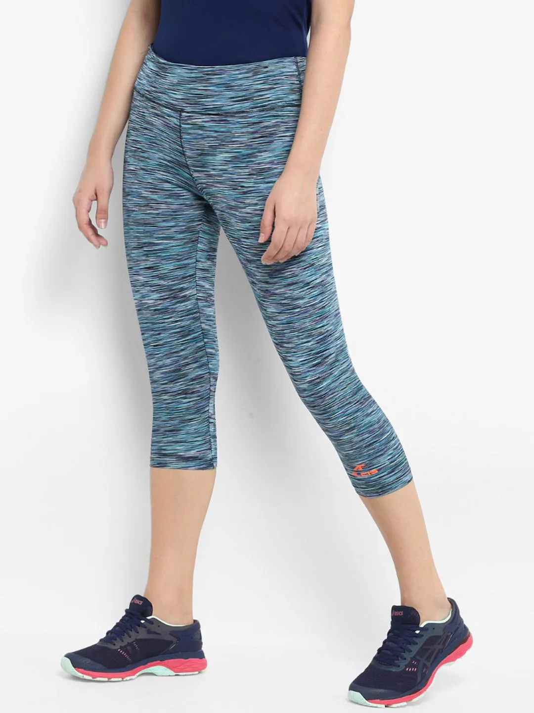 Alcis Women Solid Blue Tights