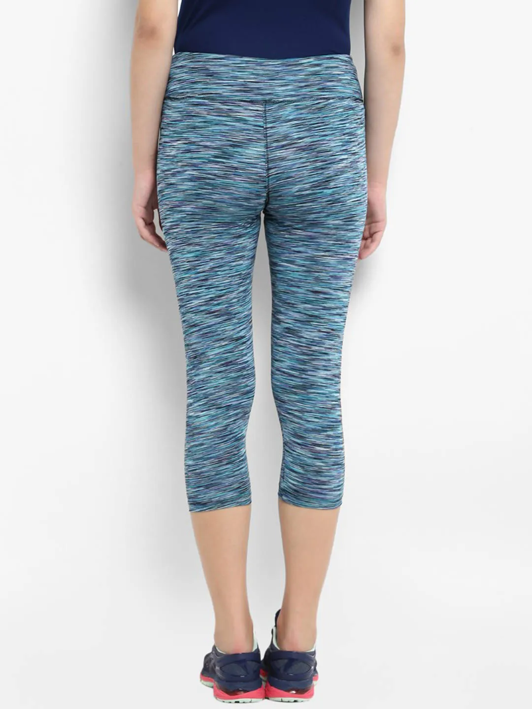 Alcis Women Solid Blue Tights