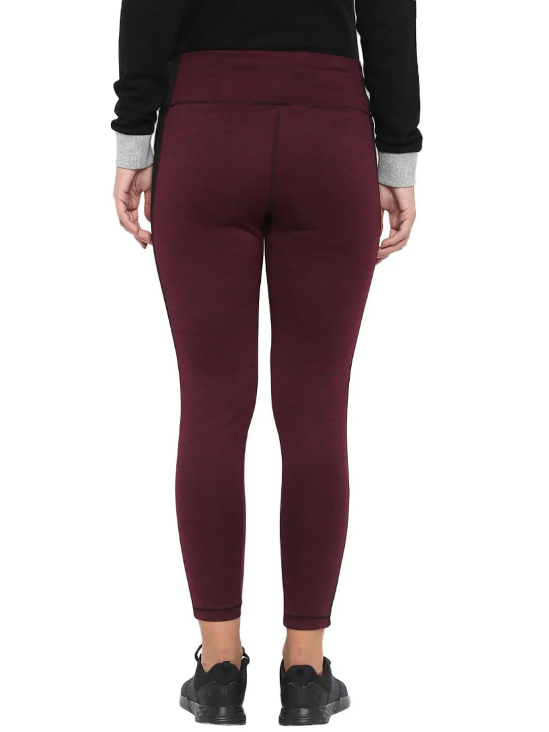 Alcis Women Solid Maroon Tights