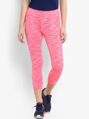 Alcis Womens Solid Pink Capri ECWLG001261