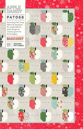 APPLE DANDY - BASICGREY Quilt Pattern 068 DIGITAL DOWNLOAD