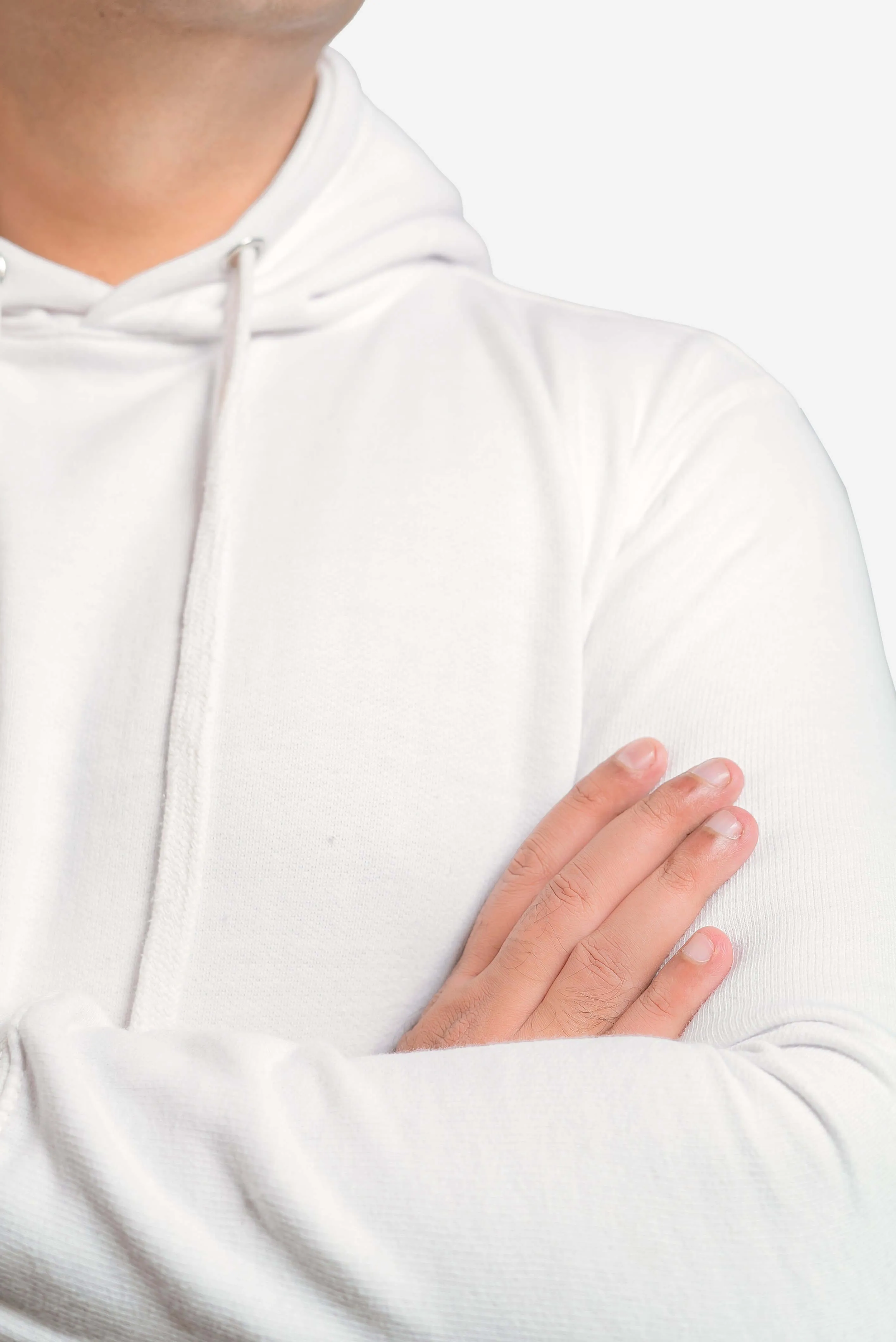 Basic White Hoodie // Men