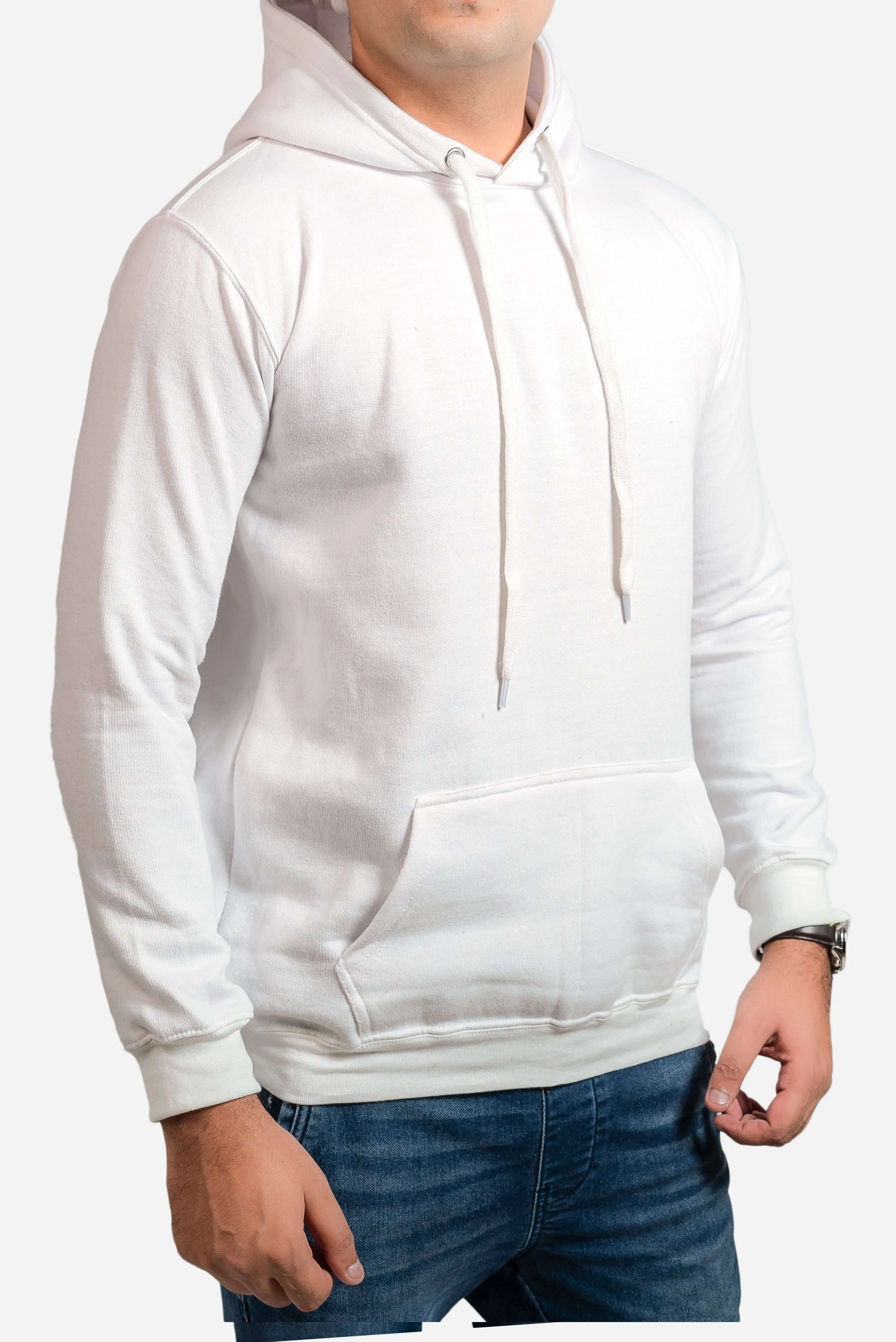 Basic White Hoodie // Men