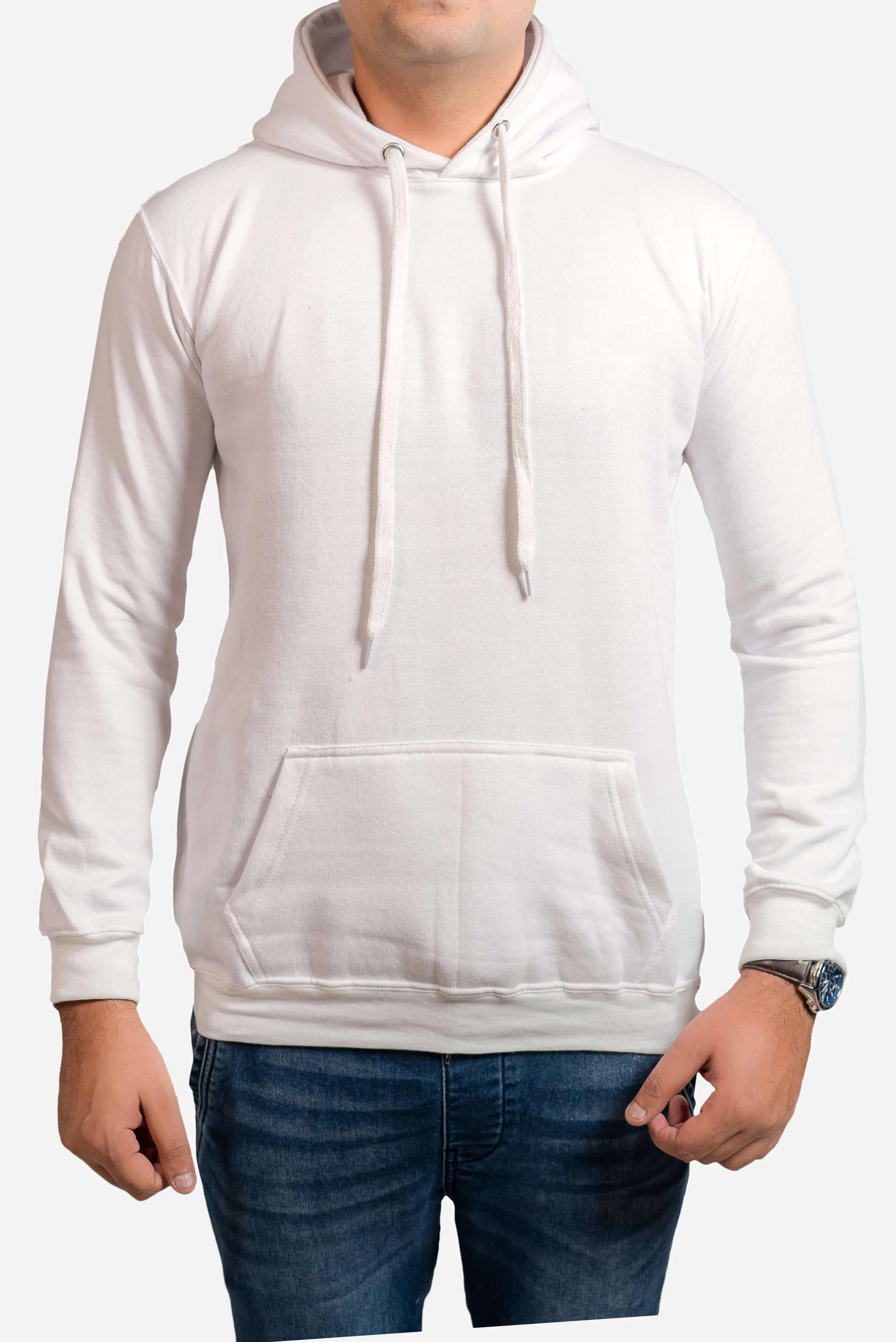 Basic White Hoodie // Men
