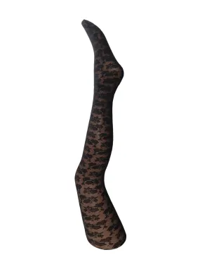 BCFLOWER lace tights - Black