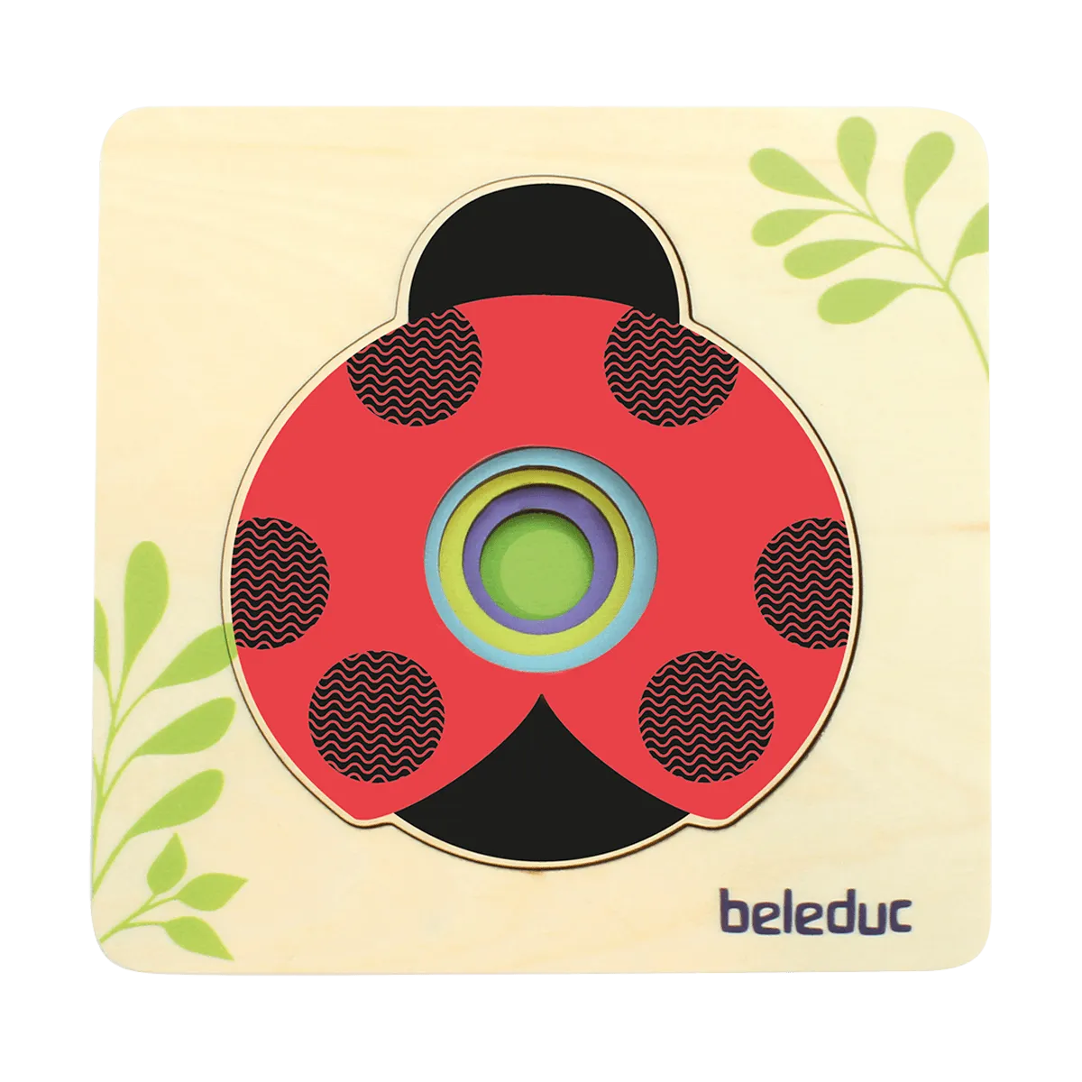 Beleduc Layer-Puzzle Little Ladybird Sorting Size 小瓢蟲排列小至大多層拼圖