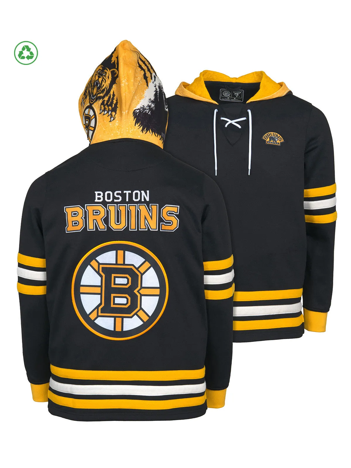 Boston Bruins Lace-Up Hoodie