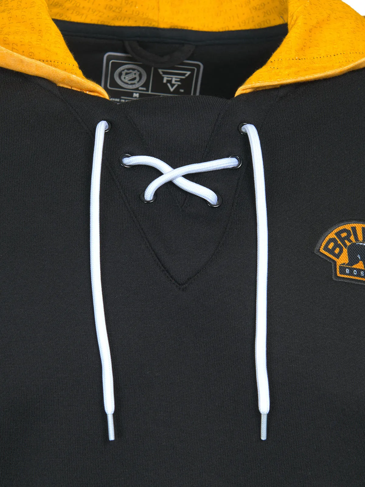 Boston Bruins Lace-Up Hoodie