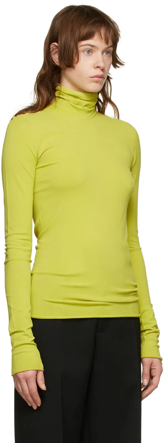 Bottega Veneta Green Viscose Turtleneck