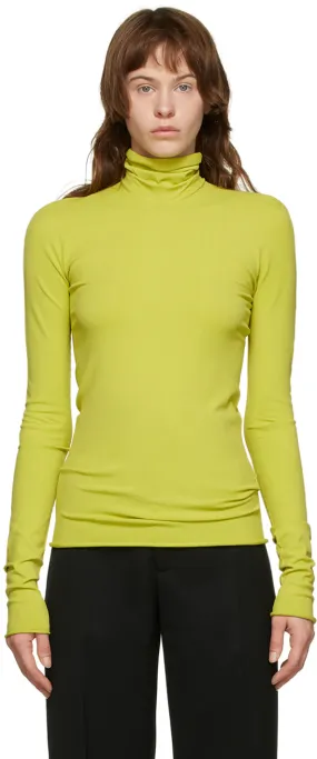 Bottega Veneta Green Viscose Turtleneck
