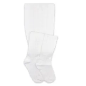 Cableknit Tights -- White