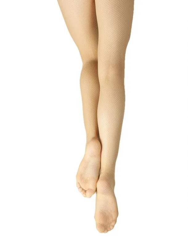 Capezio - Studio Basic Fishnet Seamless Tights - Child/Adult (3407C/3407) - Caramel