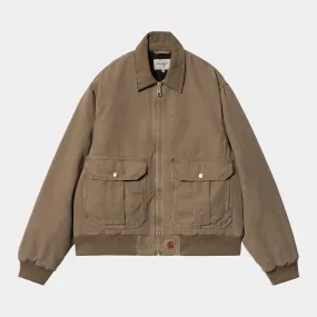 Carhartt WIP Mens Stanton Stone Dyed Jacket - Chocolate