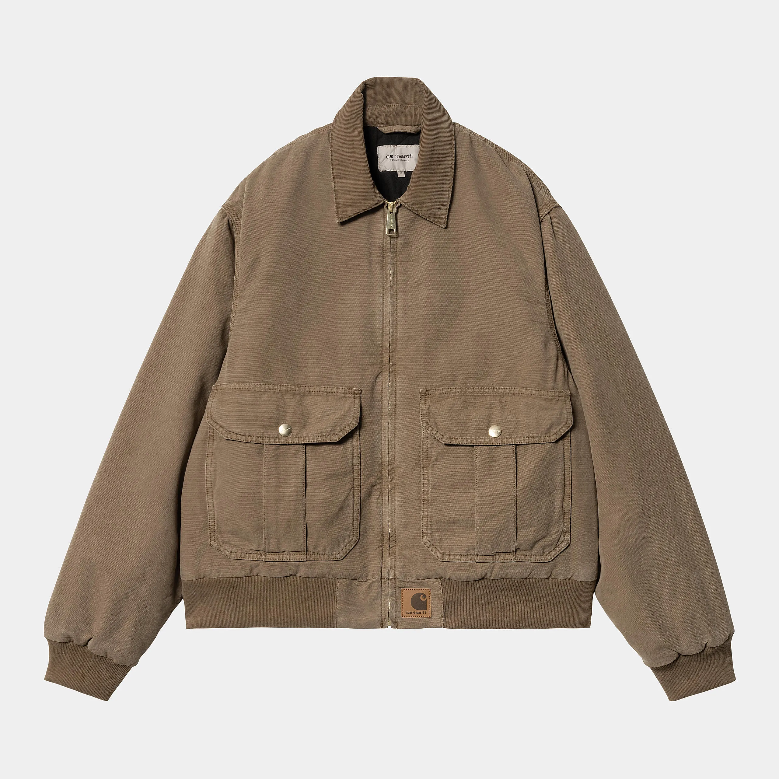 Carhartt WIP Mens Stanton Stone Dyed Jacket - Chocolate