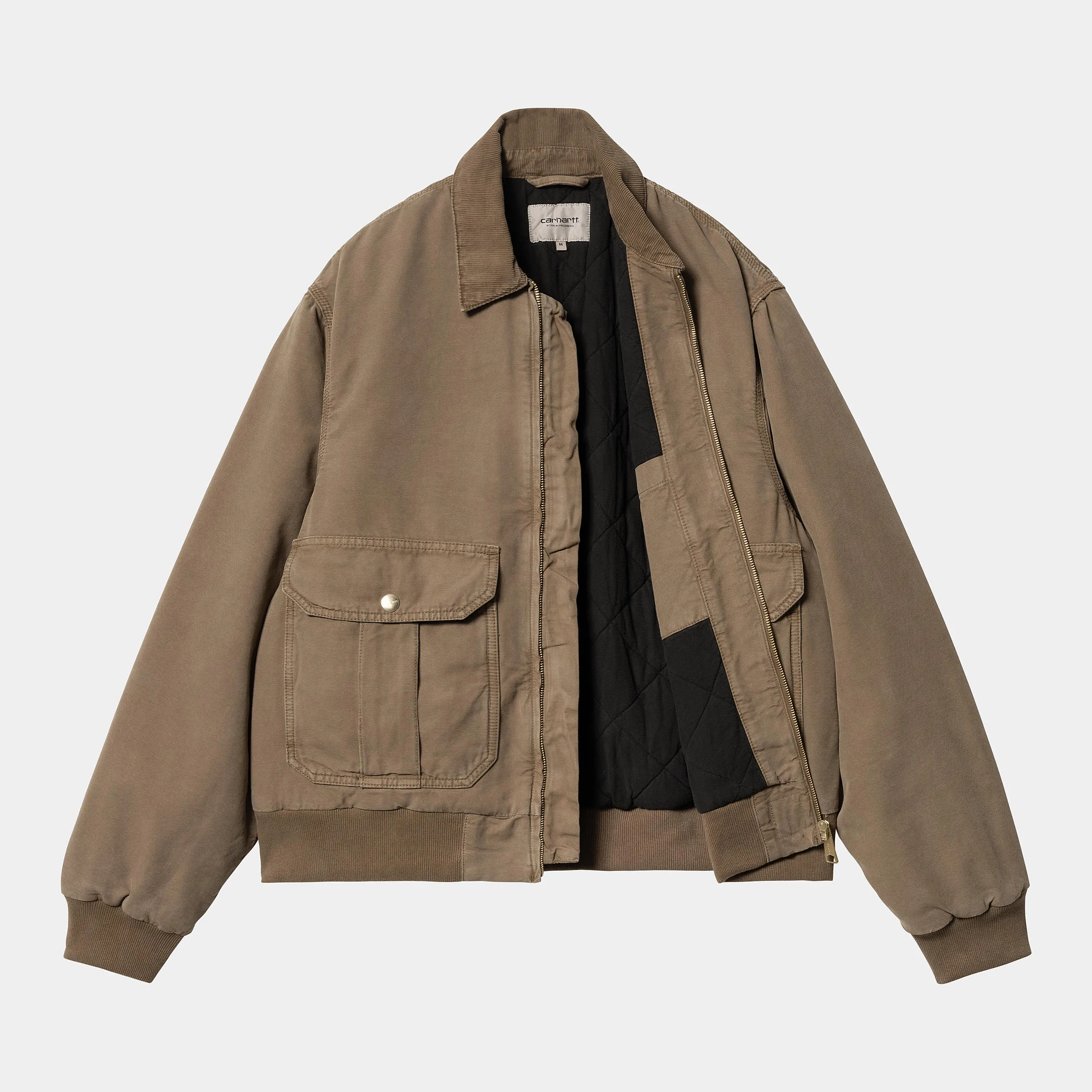 Carhartt WIP Mens Stanton Stone Dyed Jacket - Chocolate
