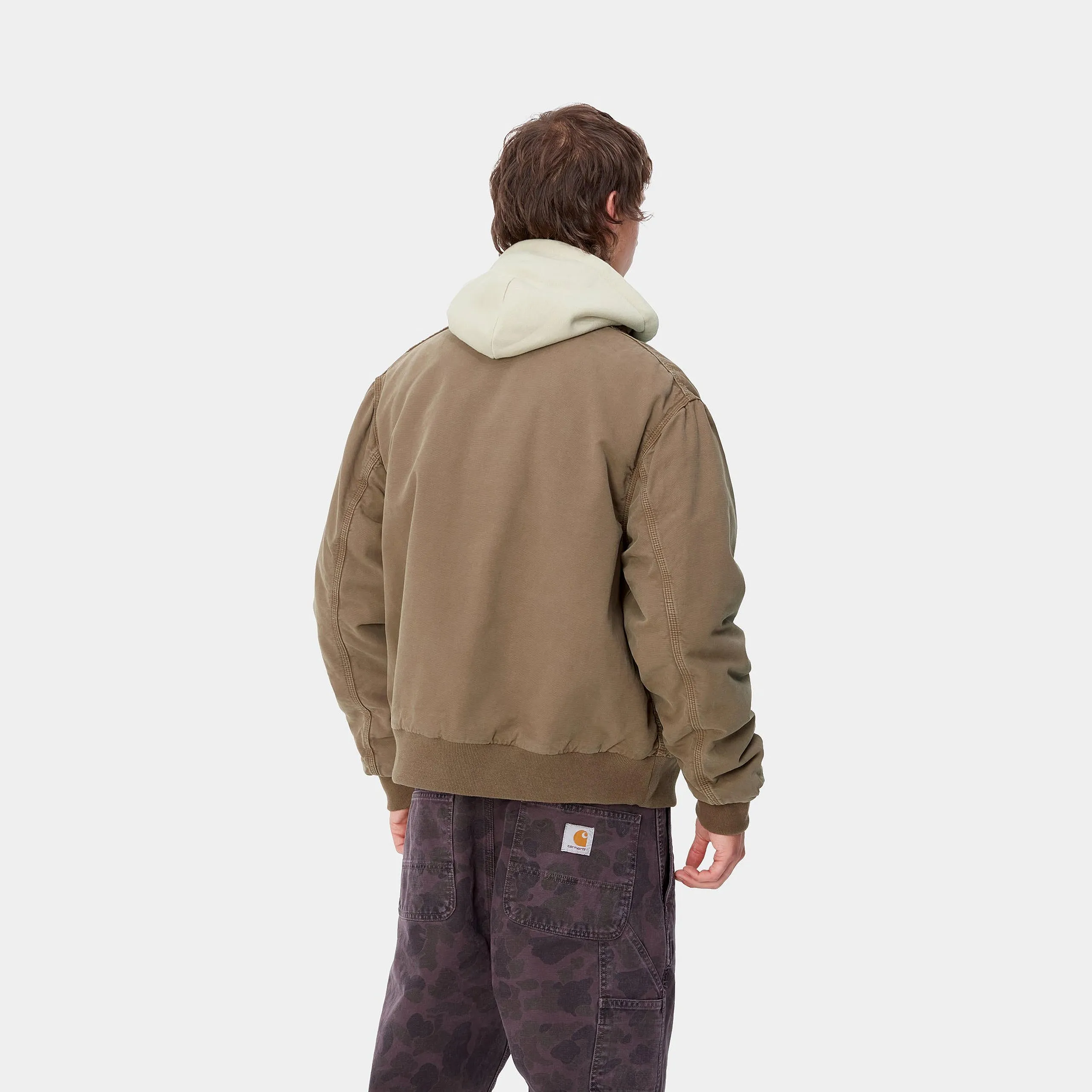 Carhartt WIP Mens Stanton Stone Dyed Jacket - Chocolate