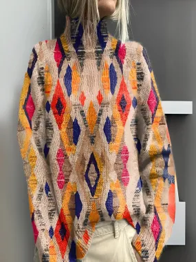 Cassy™ Geometric Knit Sweater