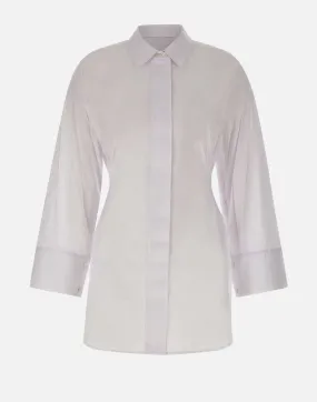 Cindy White Cotton Shirt Dress