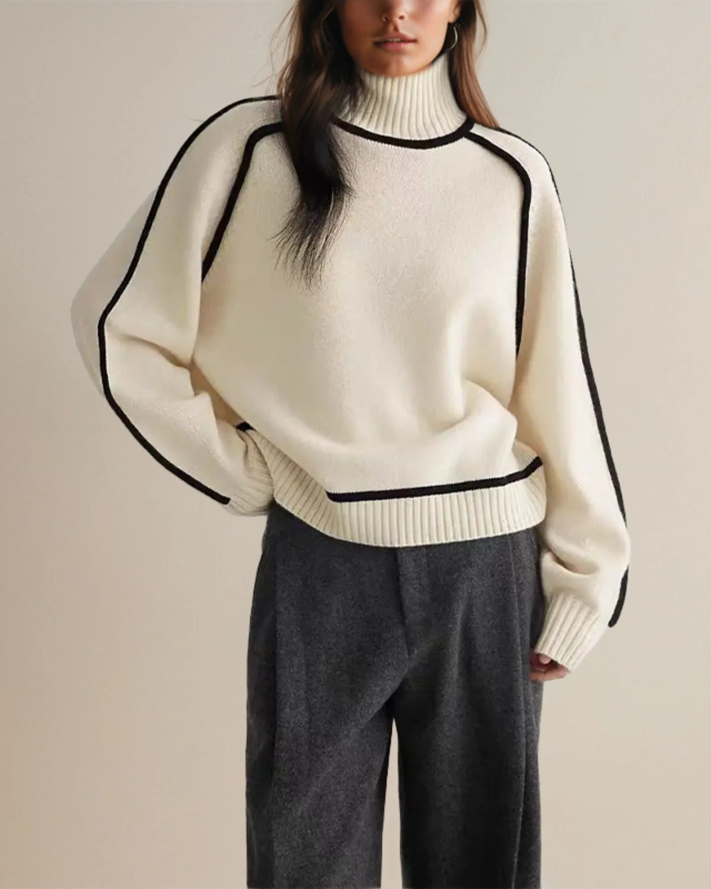 CLAIRE | ELEGANT TURTLENECK SWEATSHIRT