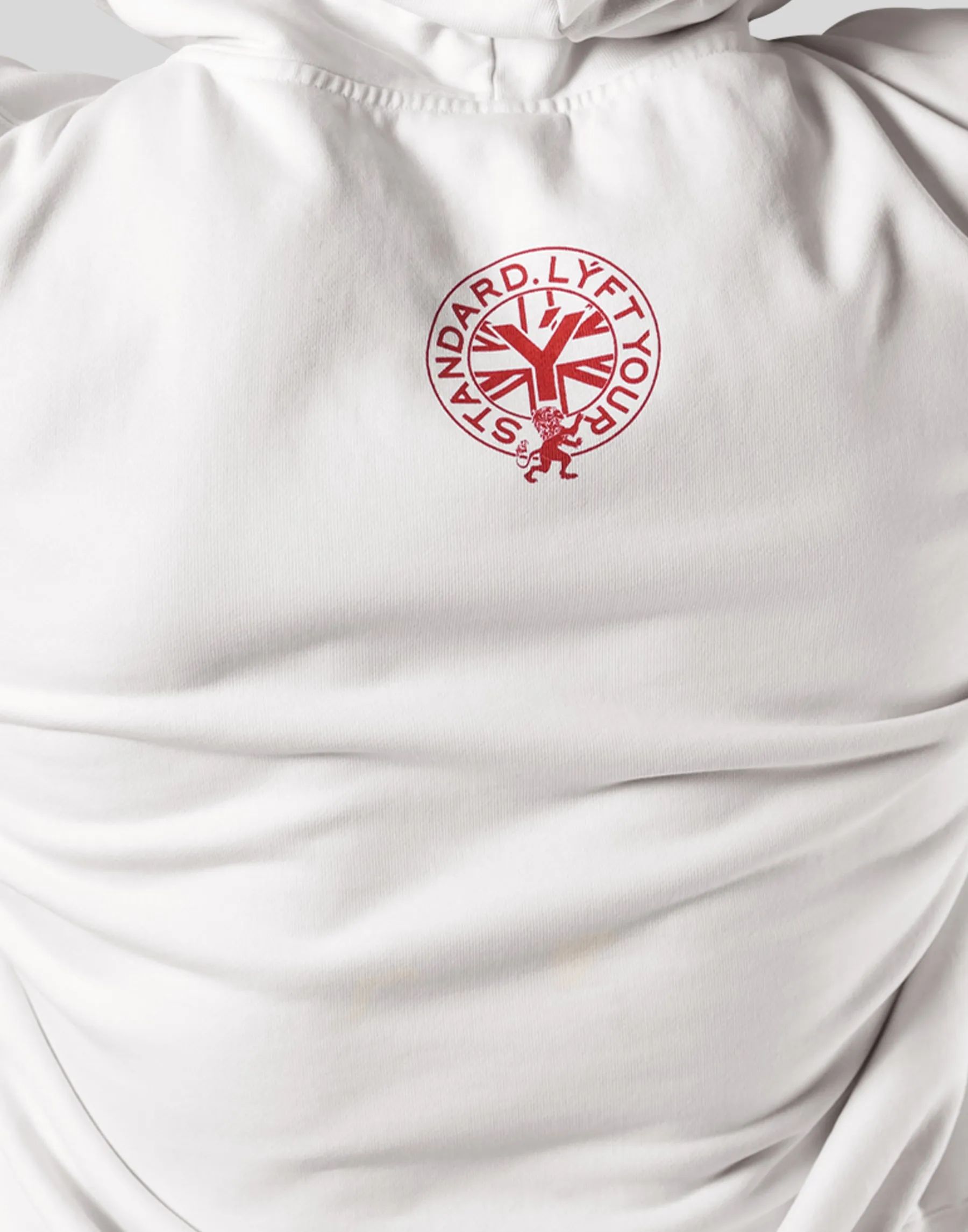 College Logo Vintage Sweat Hoodie - White