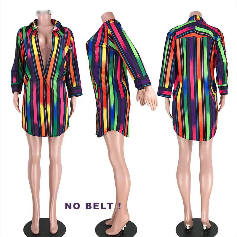 Colorfull Holiday Mini Dress
