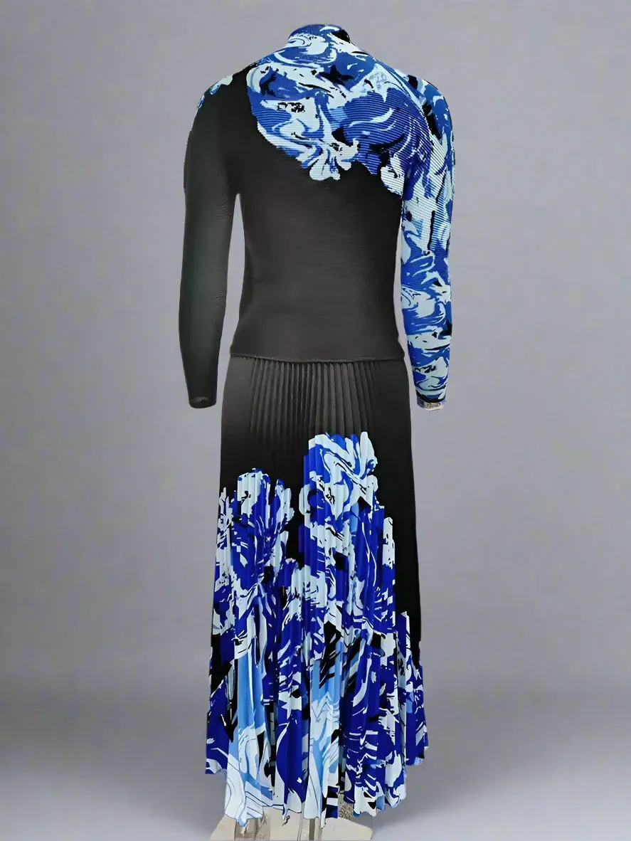 Couture 2-Piece Set: Pleated Top & Skirt