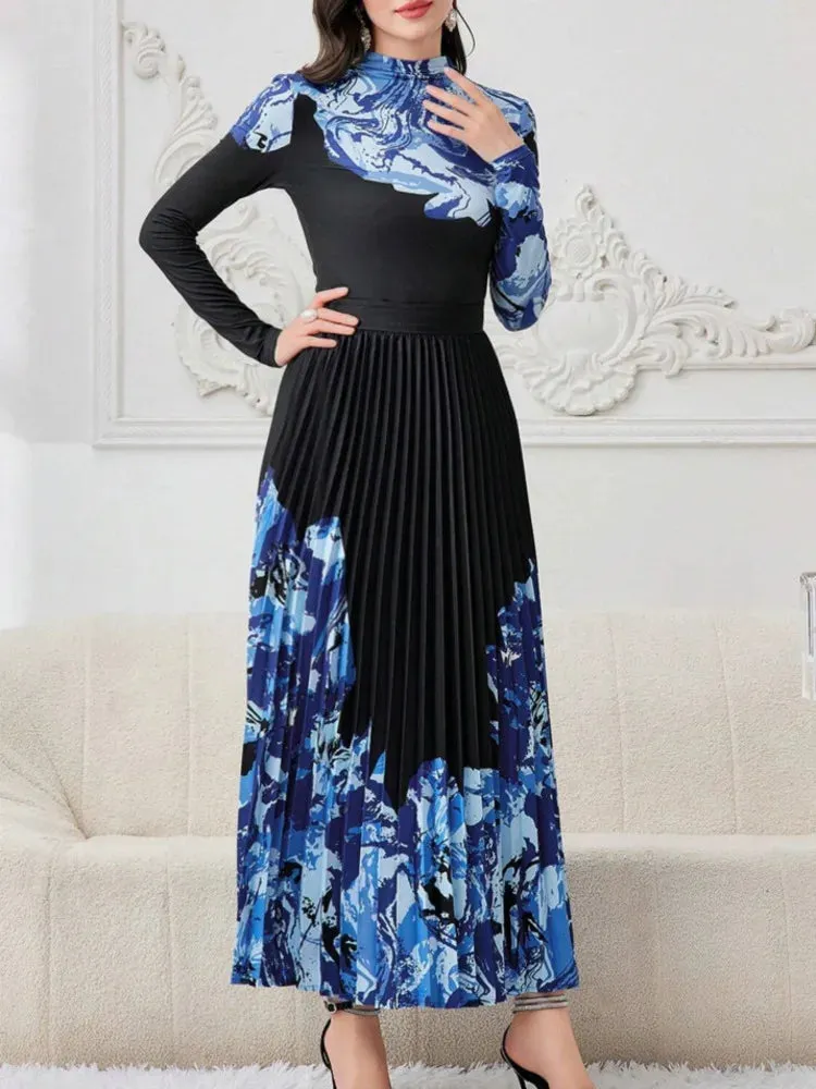 Couture 2-Piece Set: Pleated Top & Skirt