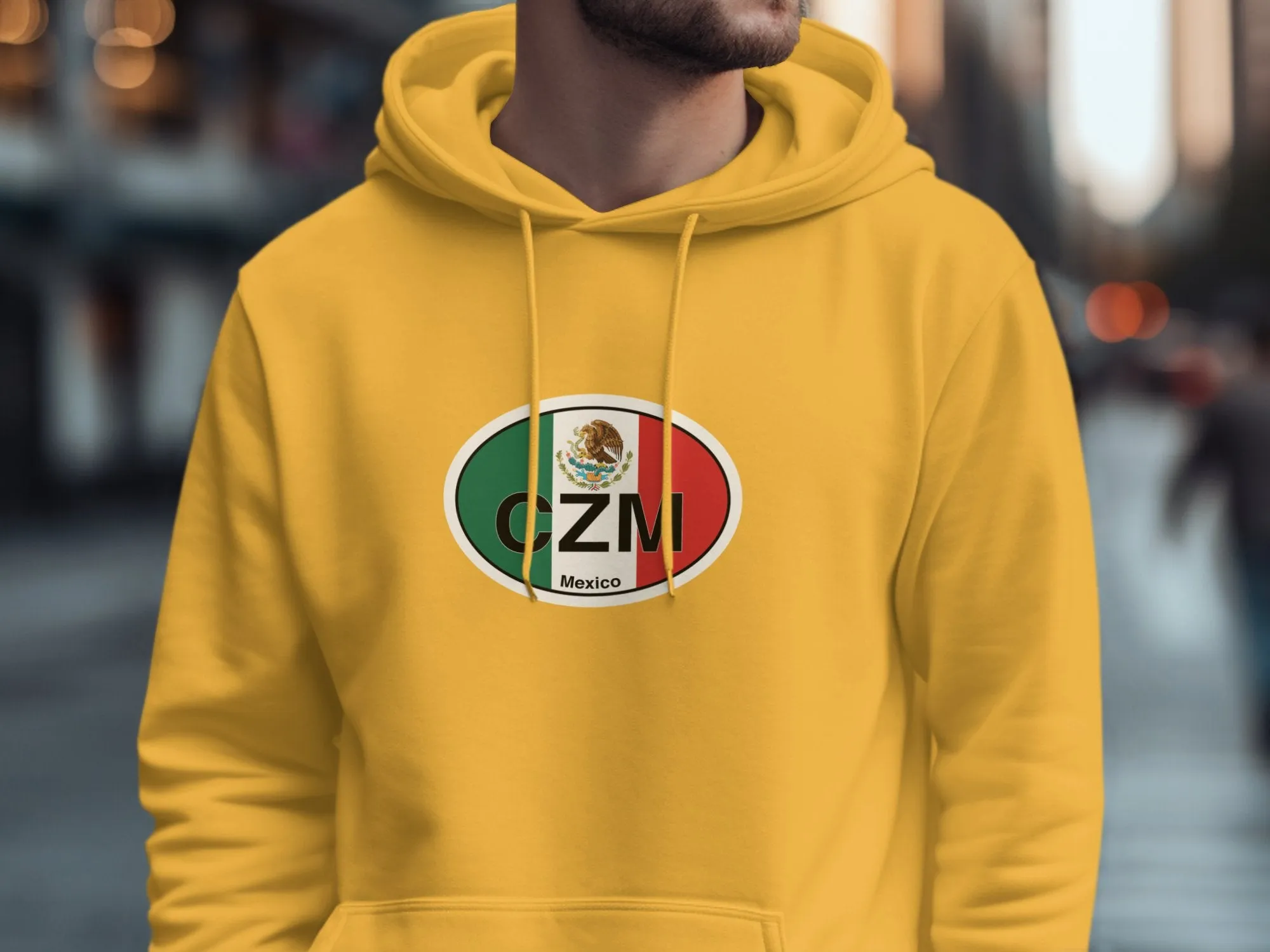 Cozumel Mens Hoodie - Explore Reefs and Relax in Tropical Style