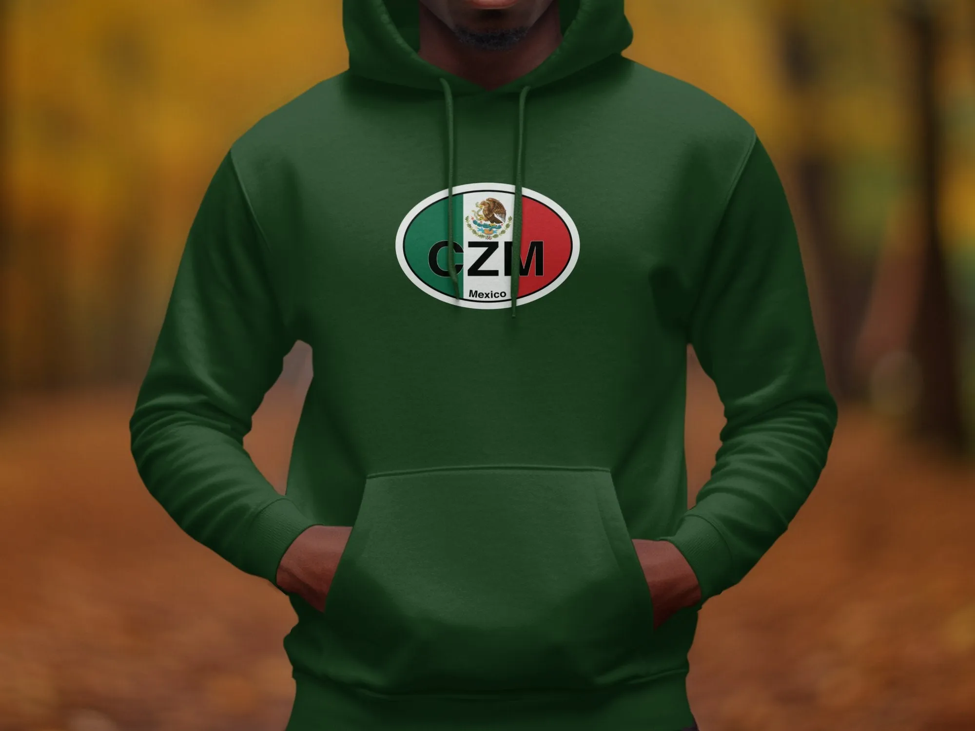 Cozumel Mens Hoodie - Explore Reefs and Relax in Tropical Style