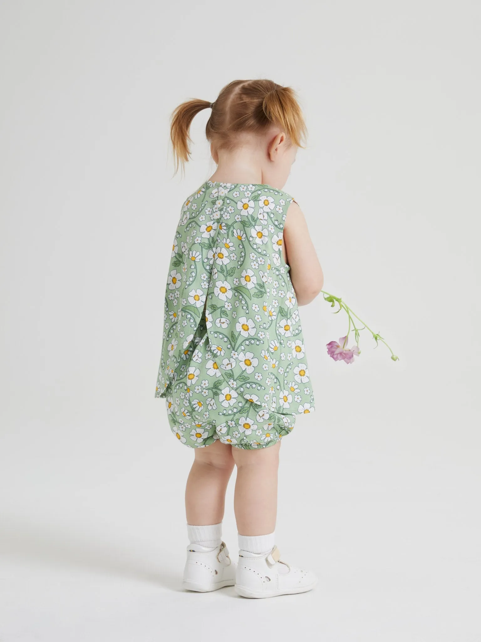 Daisy Print Top & Shorts Set