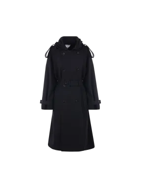 Double-breasted Gabardine Trench Coat