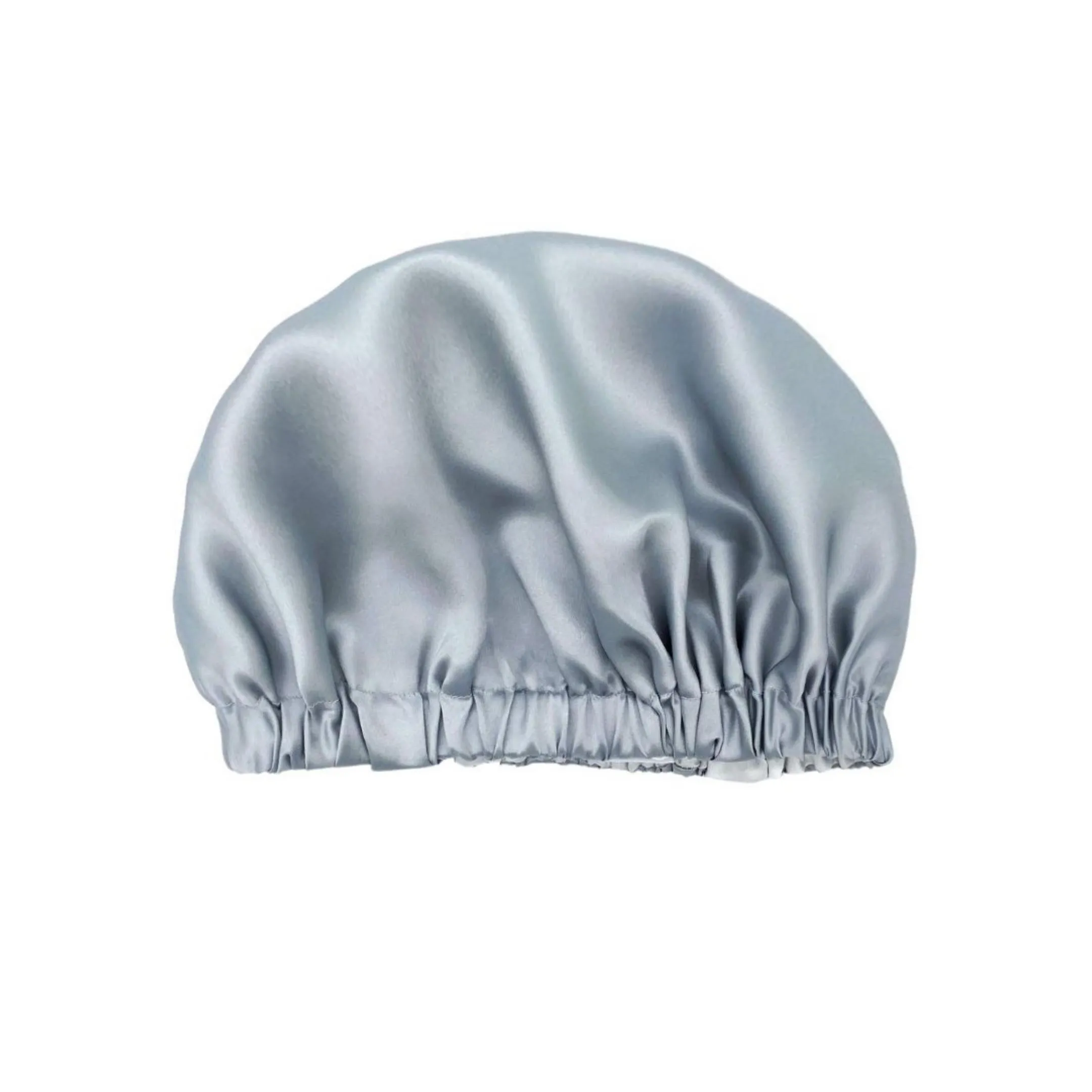 Double Layer Mulberry Silk Bonnet Hair Bonnet - Black - Medium to Small