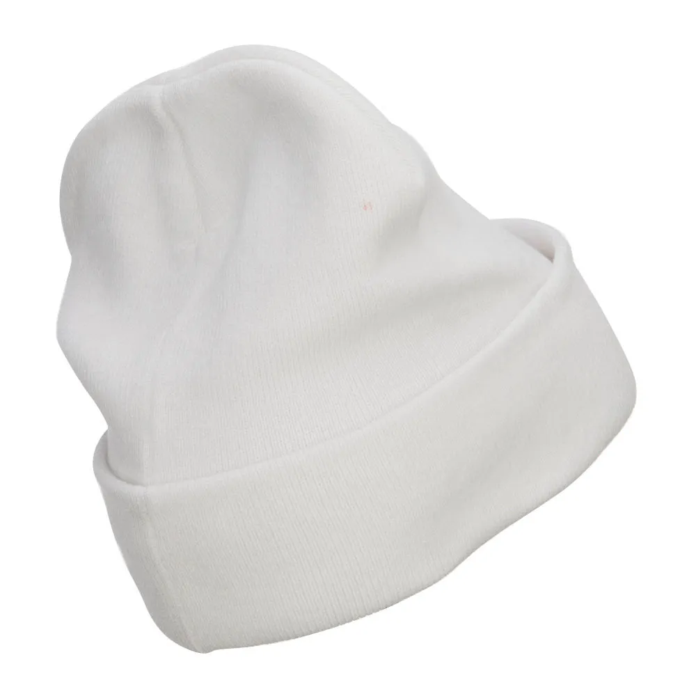 Europe Italy Flag Embroidered Long Beanie
