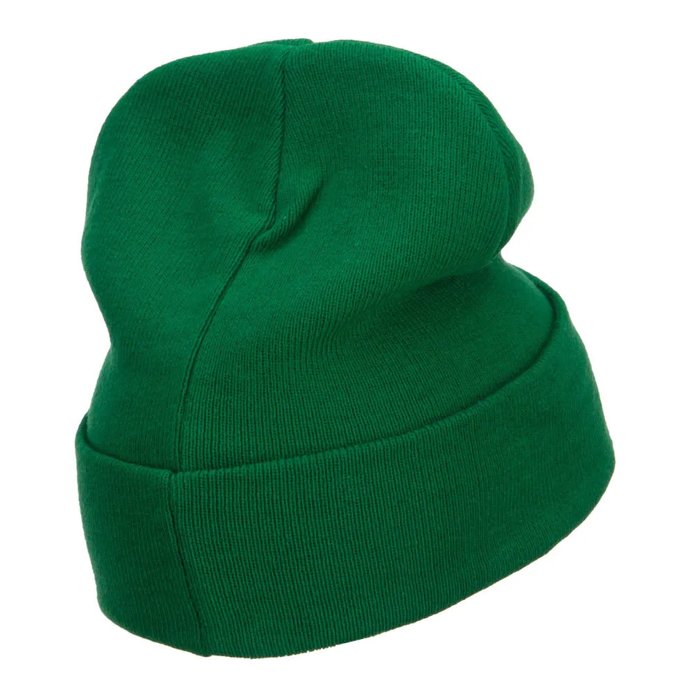 Europe Italy Flag Embroidered Long Beanie
